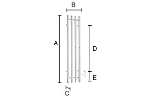 Elektrický sušák Smedbo FK714 - výkres